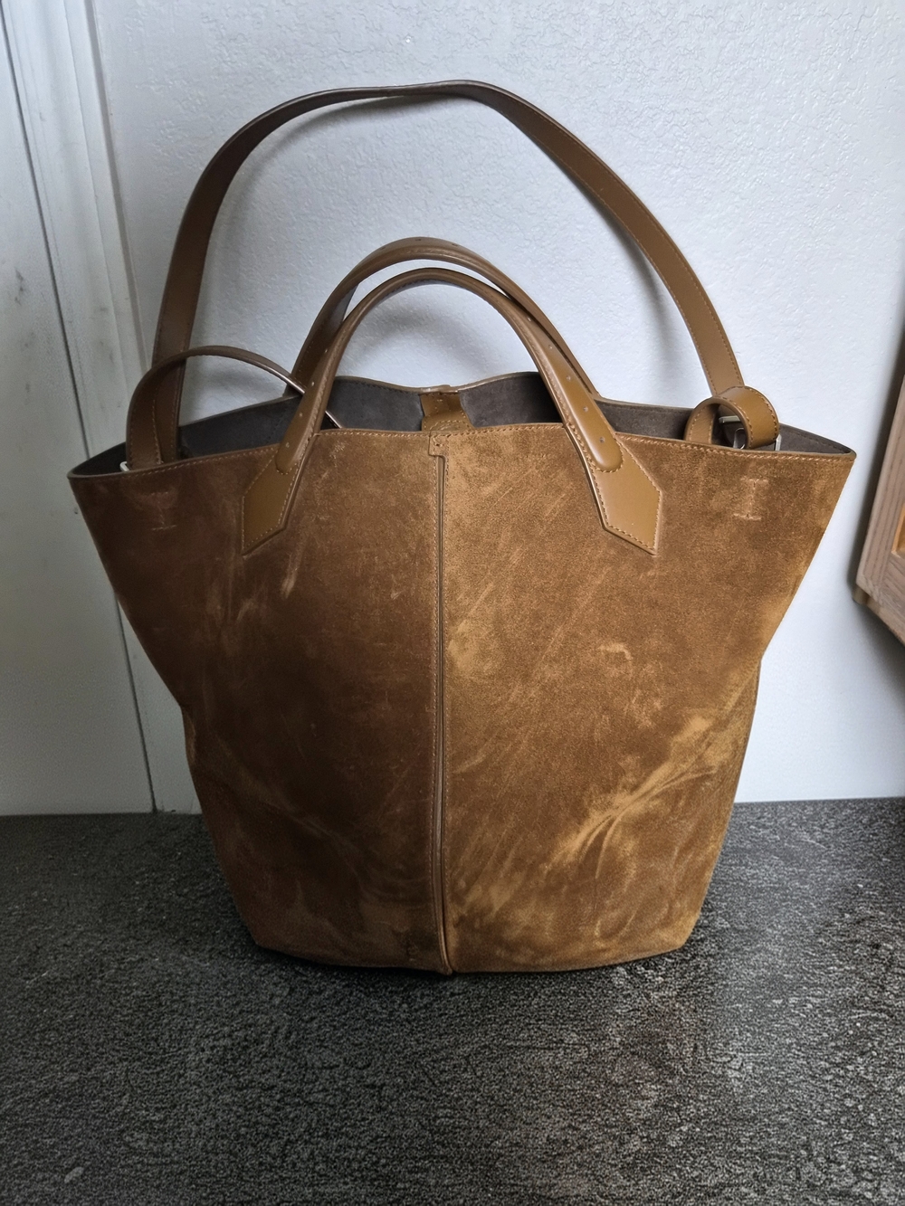 Beautiful LIKE NEW Proenza Schouler Brown Leather Tote with Stamped Logo Wallet